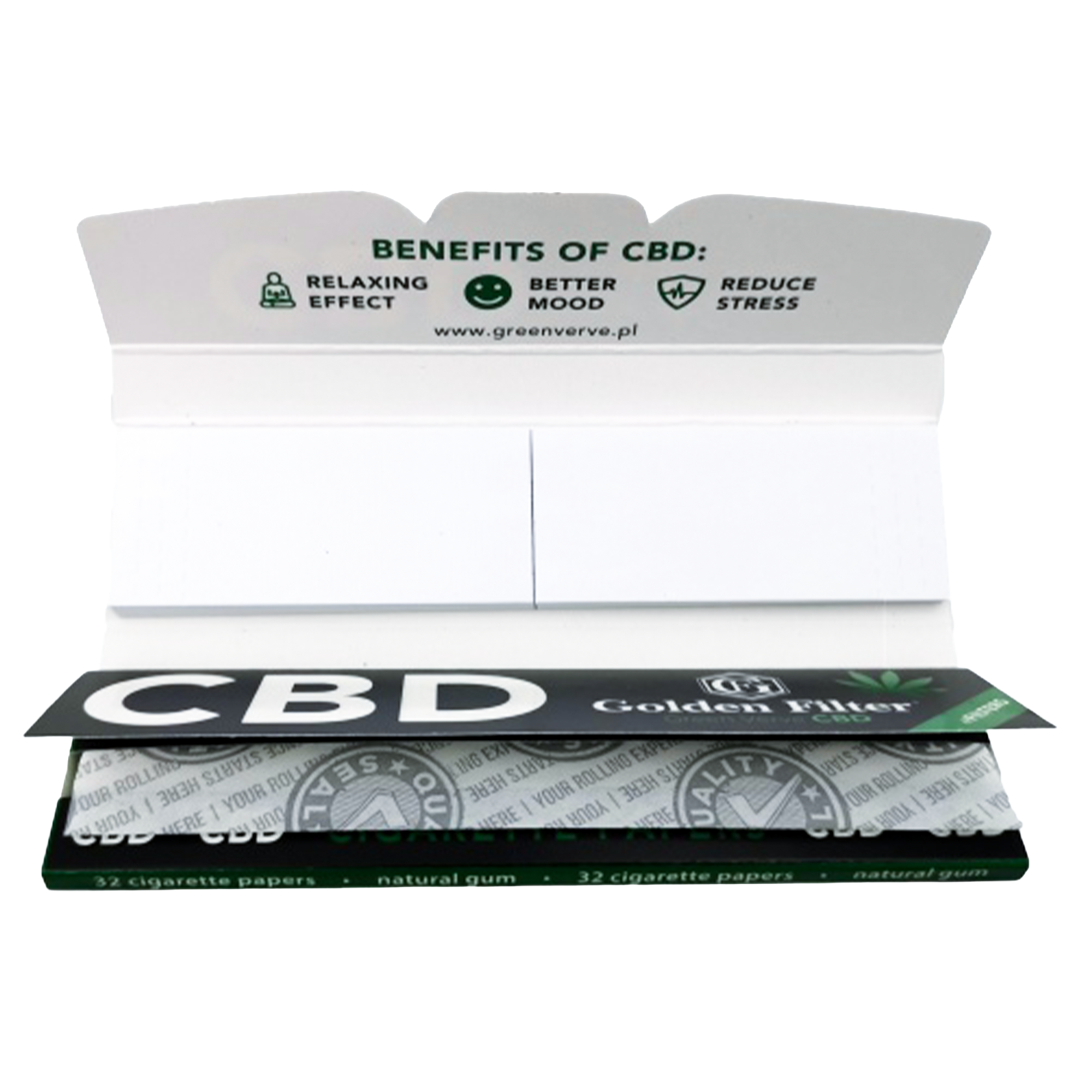 GOLDEN FILTER CBD King Size Slim + Tips