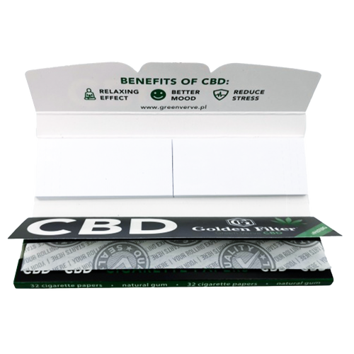 GOLDEN FILTER CBD King Size Slim + Tips