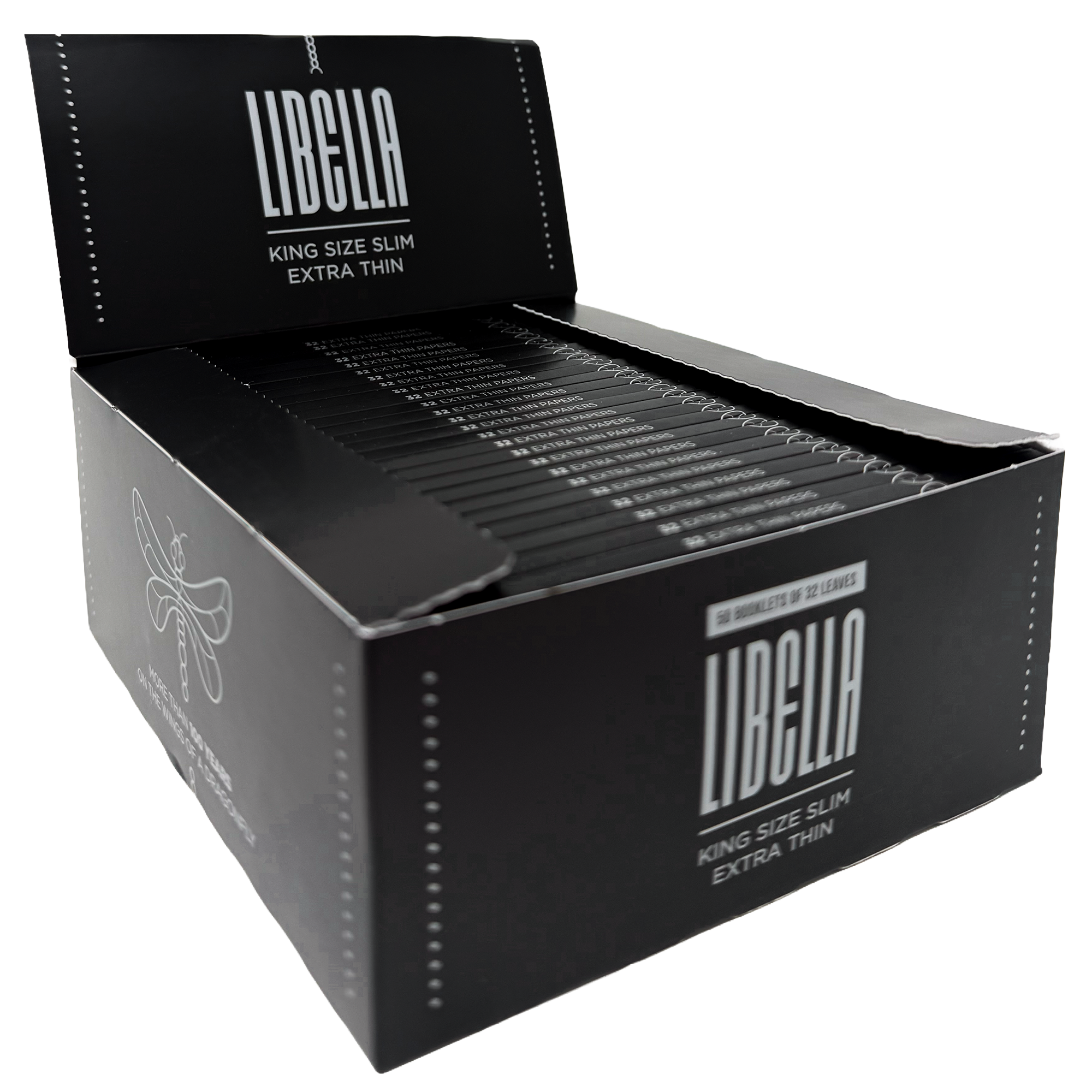 LIBELLA Black Extra Thin King Size Slim