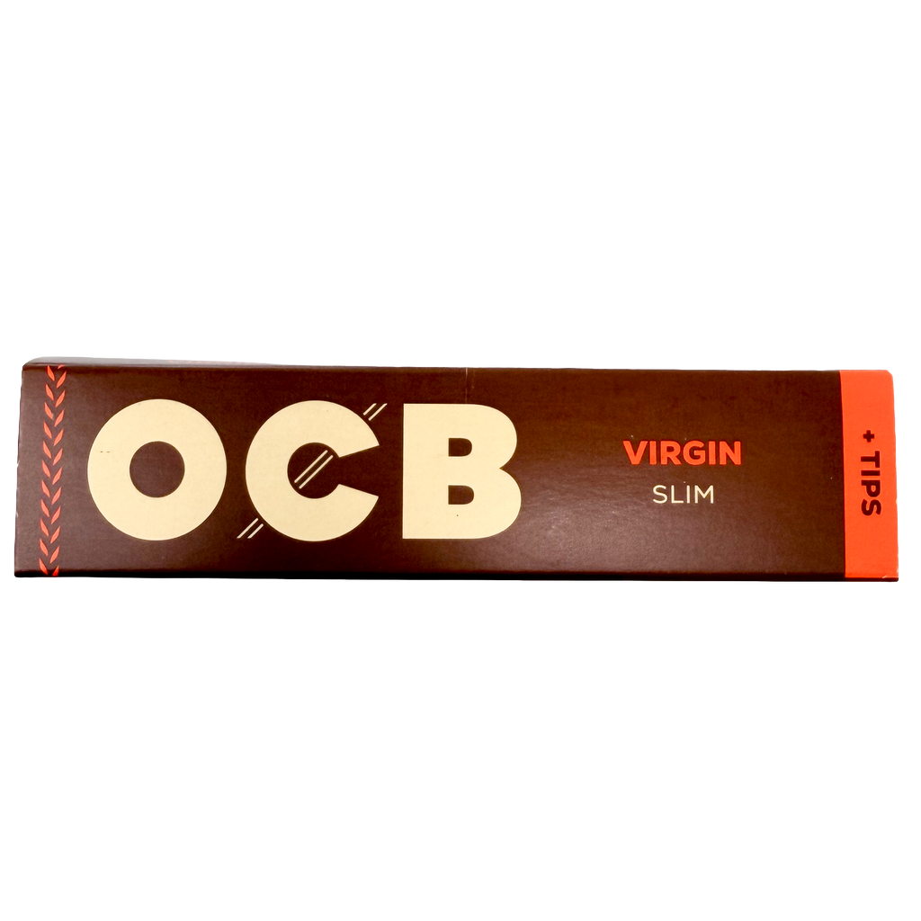 OCB Virgin Unbleached Slim + Tips